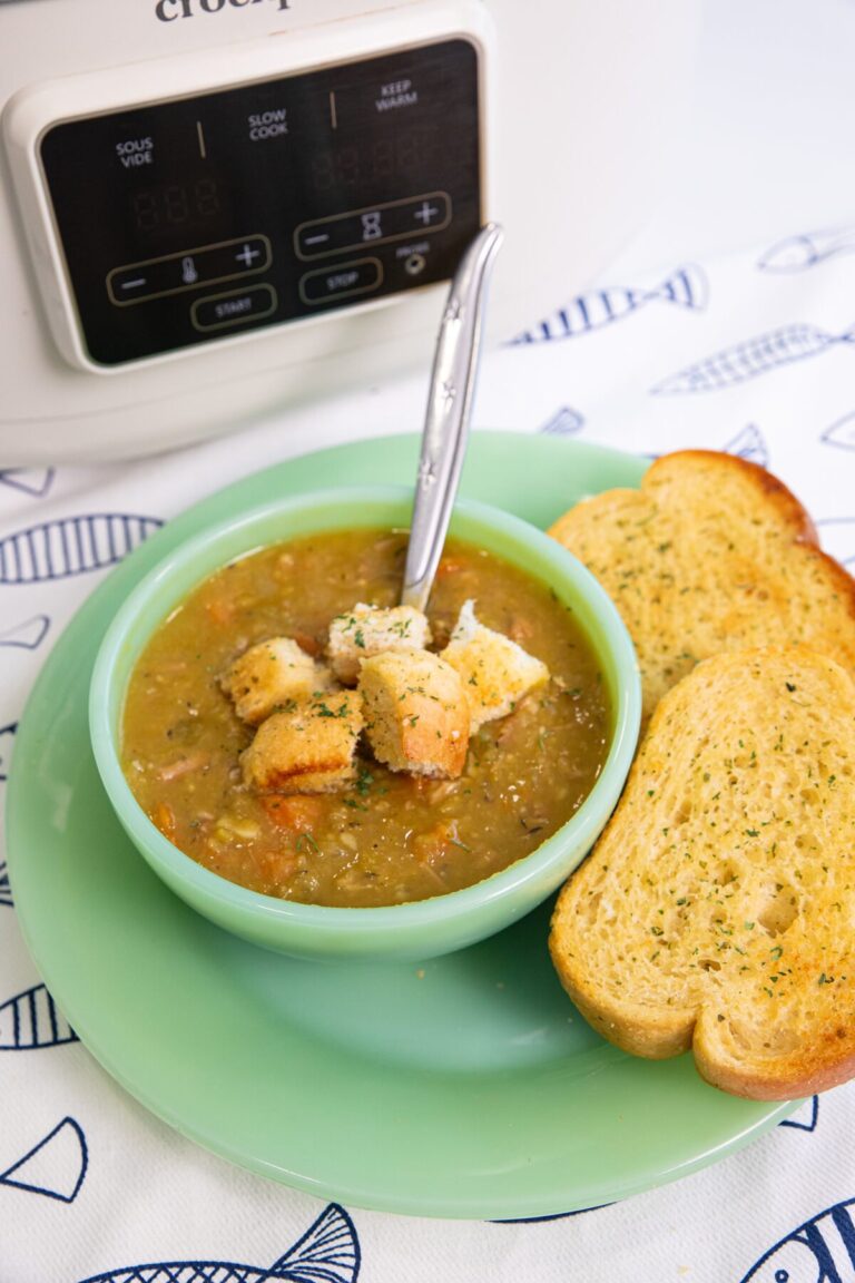 Sopa de Guisantes Partidos y Jamón (Utilizando el Hueso de Jamón)